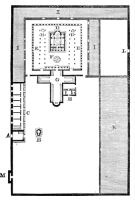 Grece - Grande Laure (Sainte Laure, Laura, Lavra en copte) du Mont Athos en Macedoine, plan vers 961-963